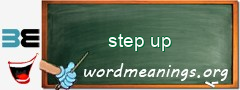 WordMeaning blackboard for step up